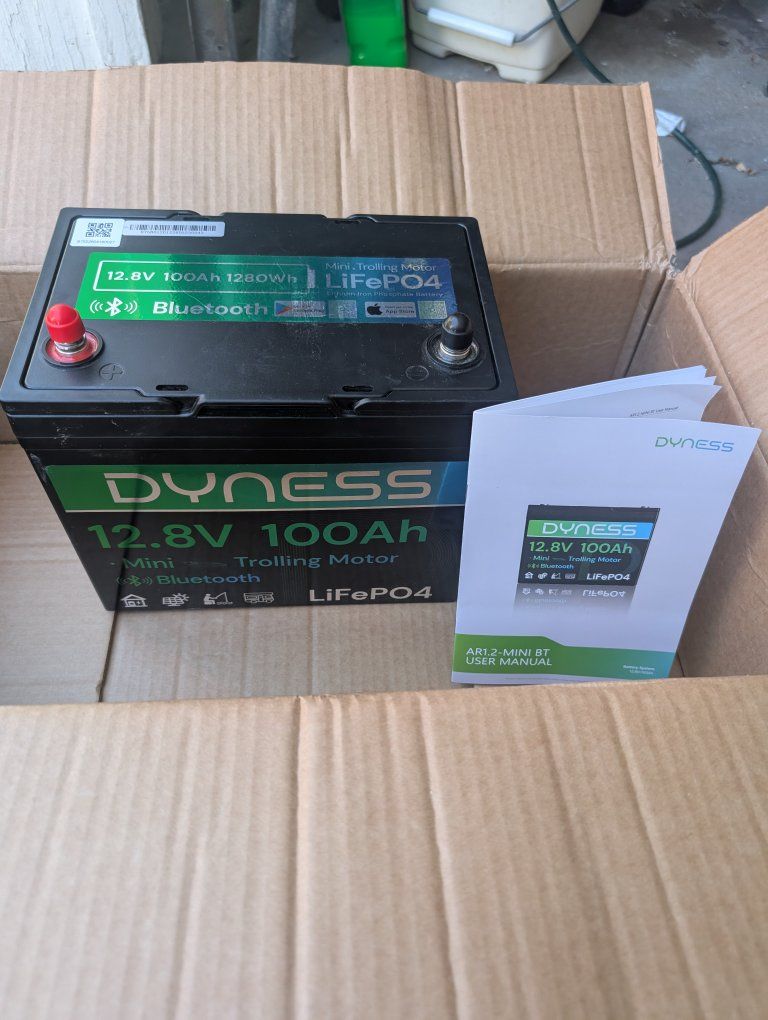 Dyness Battery 12.8V 100Ah LiFePO4 w/ Bluetooth and BMS 