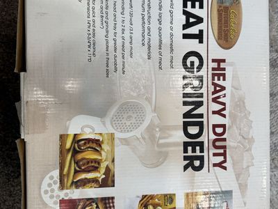 Cabela's Butcher Shop Heavy Duty Meat Grinder - 400W/1/2HP, Stainless Steel - used only 2 times