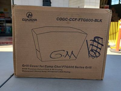 Comnova Outdoors COGC-CCF-FTG600-BLK Grill Cover for Camp Chef FTG600 Series Grill