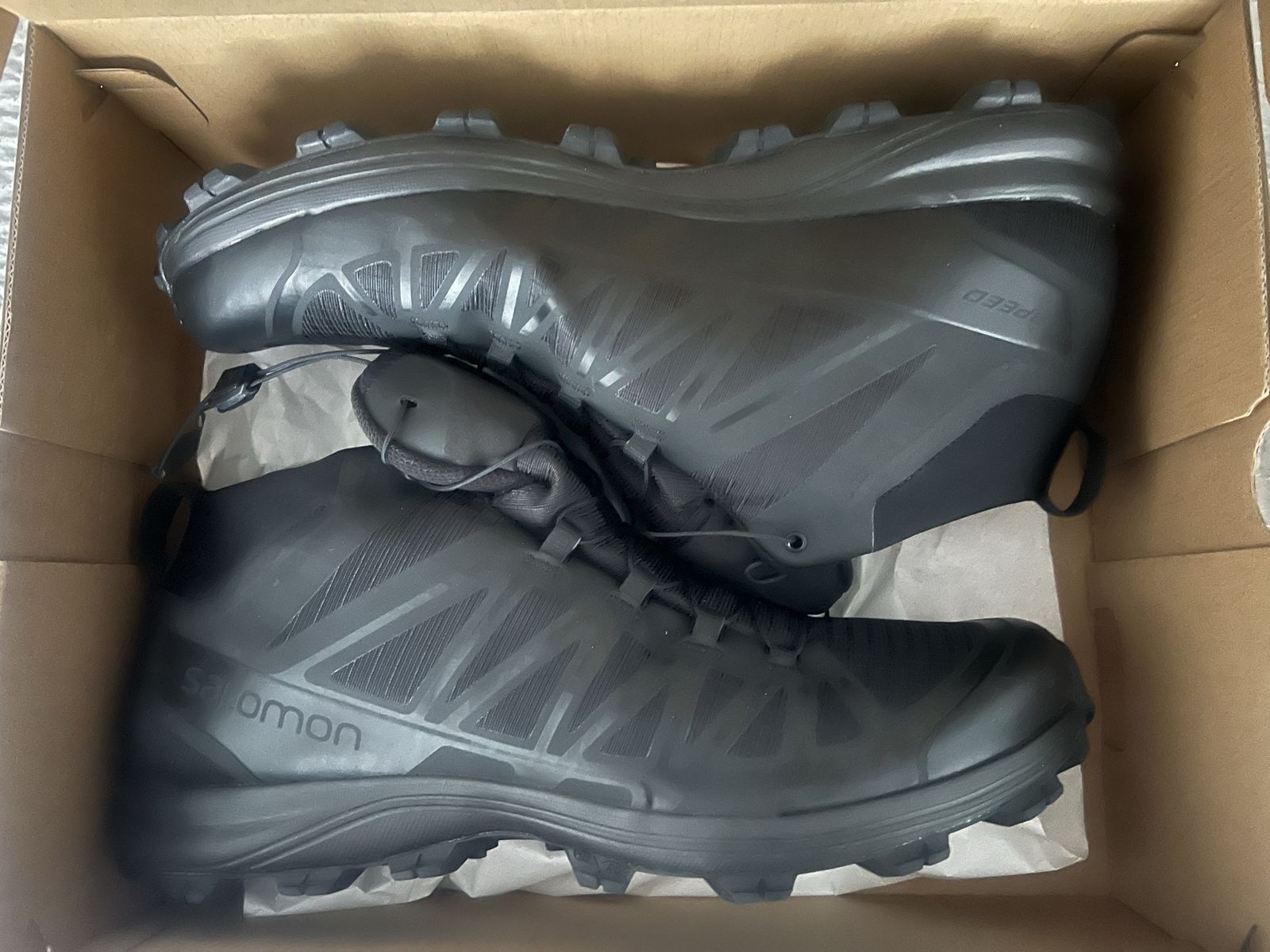 Salomon Forces Speed Assault 2 Mens Size 12.5 Wide Lightweight Tactical Boots Black