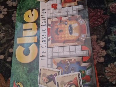 Clue The Classic Edition Board Game, New & Sealed - Original Suspects, Rooms & Weapons