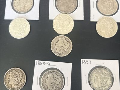 10 Morgan Silver Dollars (1881-1902) | Better Dates Included | 10+ oz Silver | $1295 O.B.O
