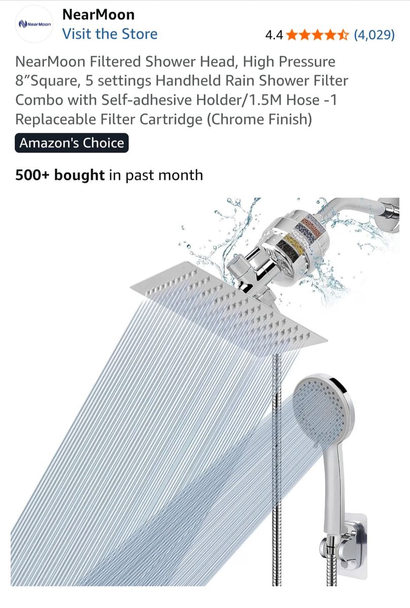 NearMoon Filtered Shower Head