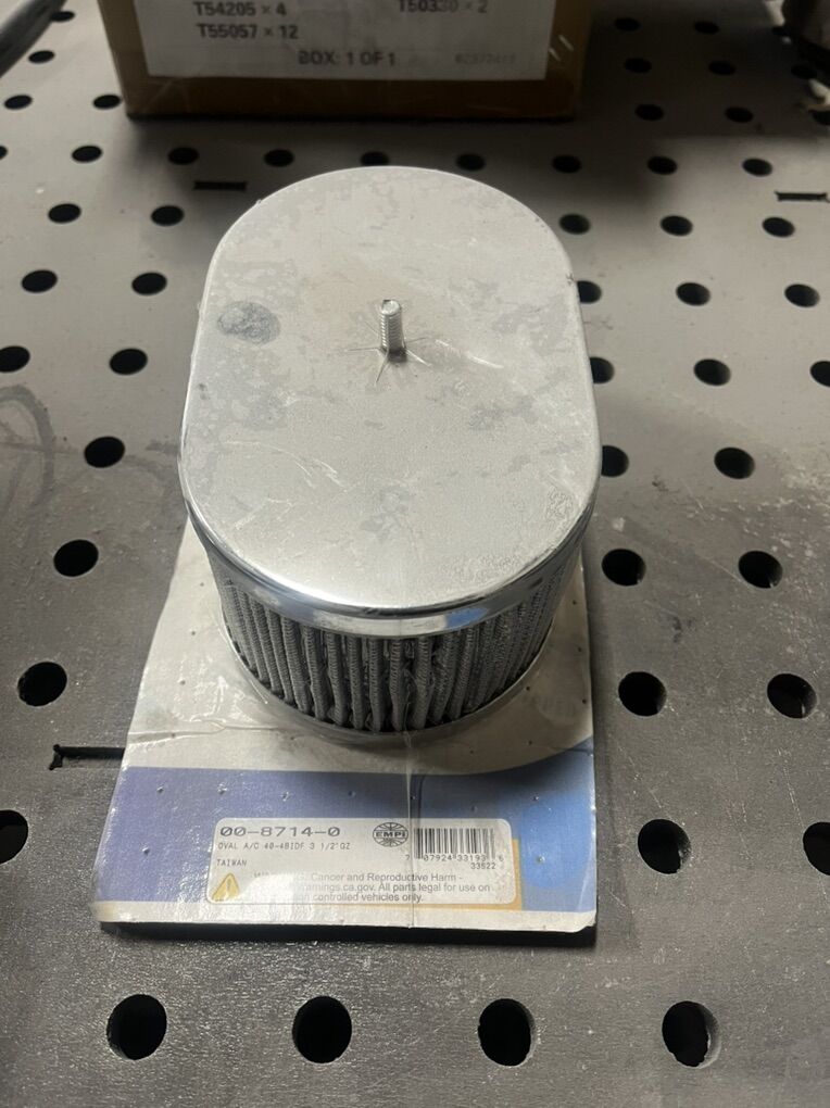 New Chrome Air Filter