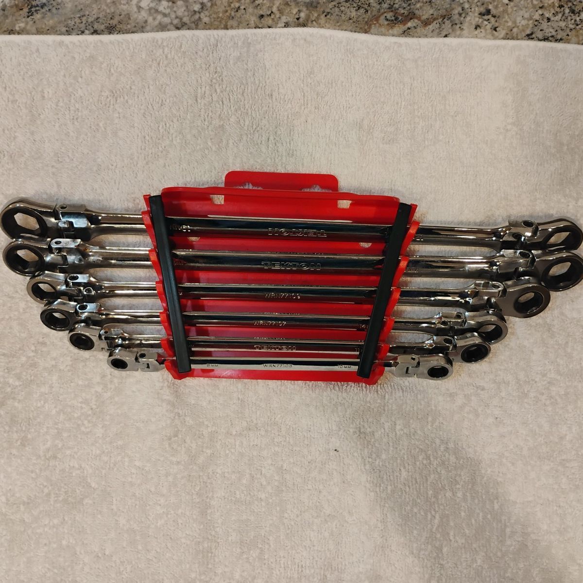 Tekton Flex Ratcheting Wrench Set 6 piece 8-19 mm