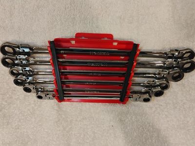 Tekton Flex Ratcheting Wrench Set 6 piece 8-19 mm