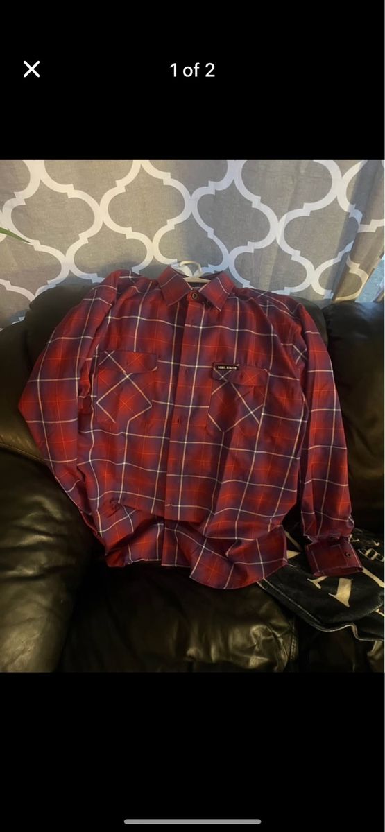 Rebel Reaper Flannel XXL-worn once $20