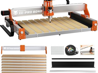 FoxAlien XE-PRO 8040 X-axis Extension Kit with Upgraded Hybrid Spoilboard Worktable