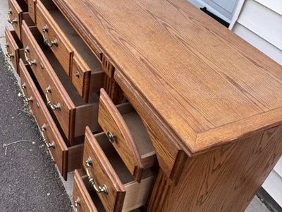 Large wood dresser