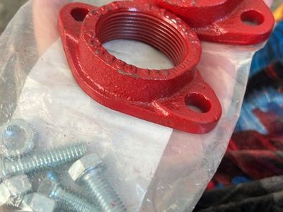 Red Flange Fitting Set with Hardware