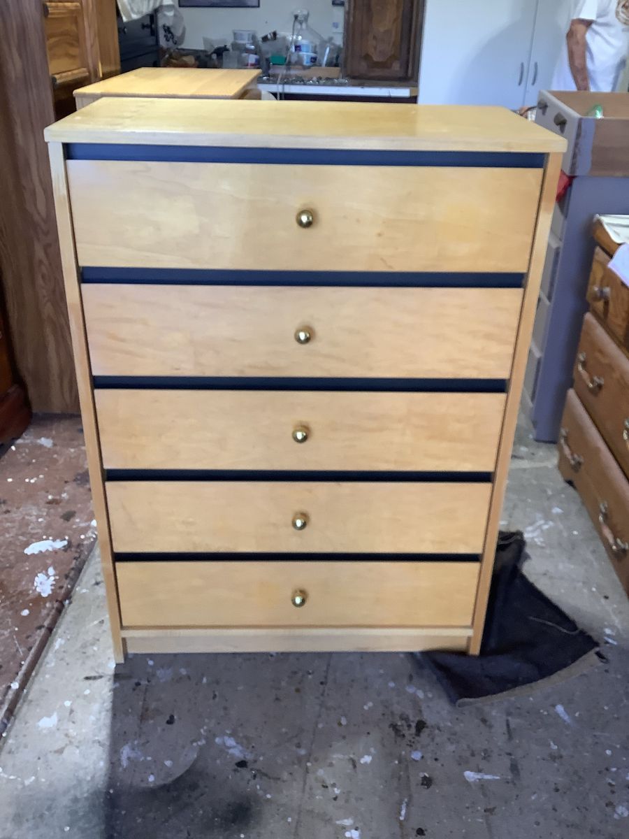 5 Drawer All Wood Dresser