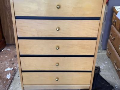 5 Drawer All Wood Dresser