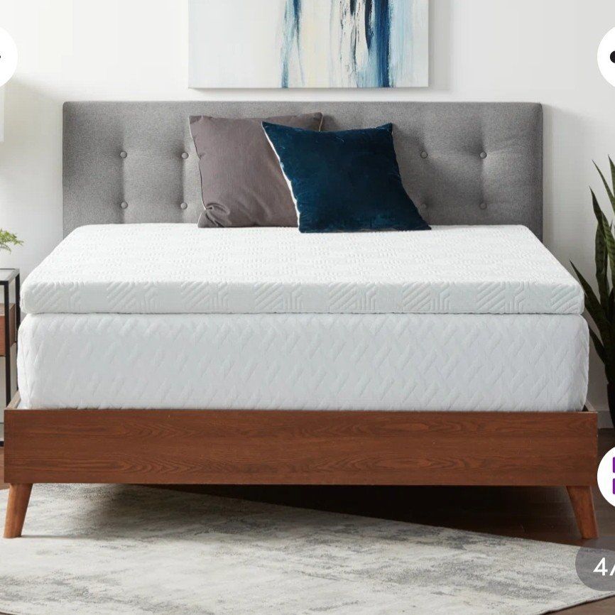 Lucid gel infused mattress topper KING size. OBO