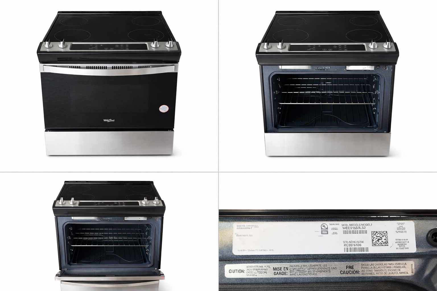 Brand new Whirlpool slide-in electric range