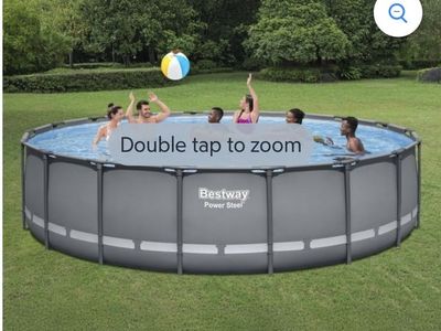 New 18ft 48in tall round Bestway above ground pool