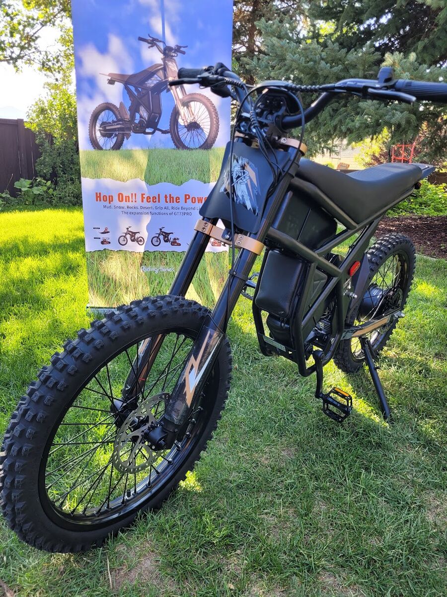 2025 GT73 Pro Electric Dirt Bike – 46+MPH – 87 Mile Range – Brand New (in Box)