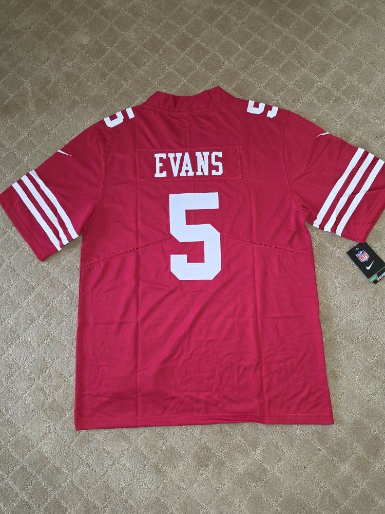 Mike Evans San Francisco 49ers Jerseys Sizes L,XL,XXL,XXXL