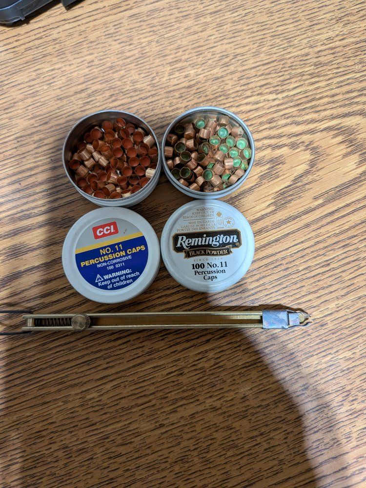 CCI and Remington No. 11 Percussion Caps with Capper Tool