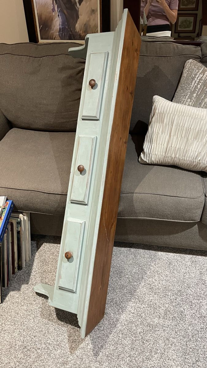 4’ wood wall shelf 
