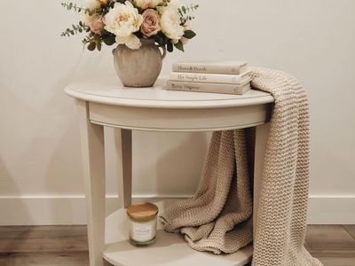 Pair of Custom Refinished Solid Hardwood Side Tables