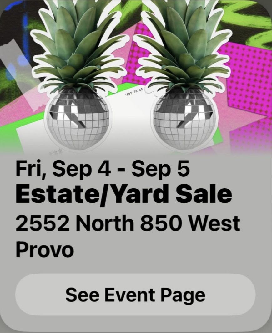 Estate/Yard Sale (Provo)