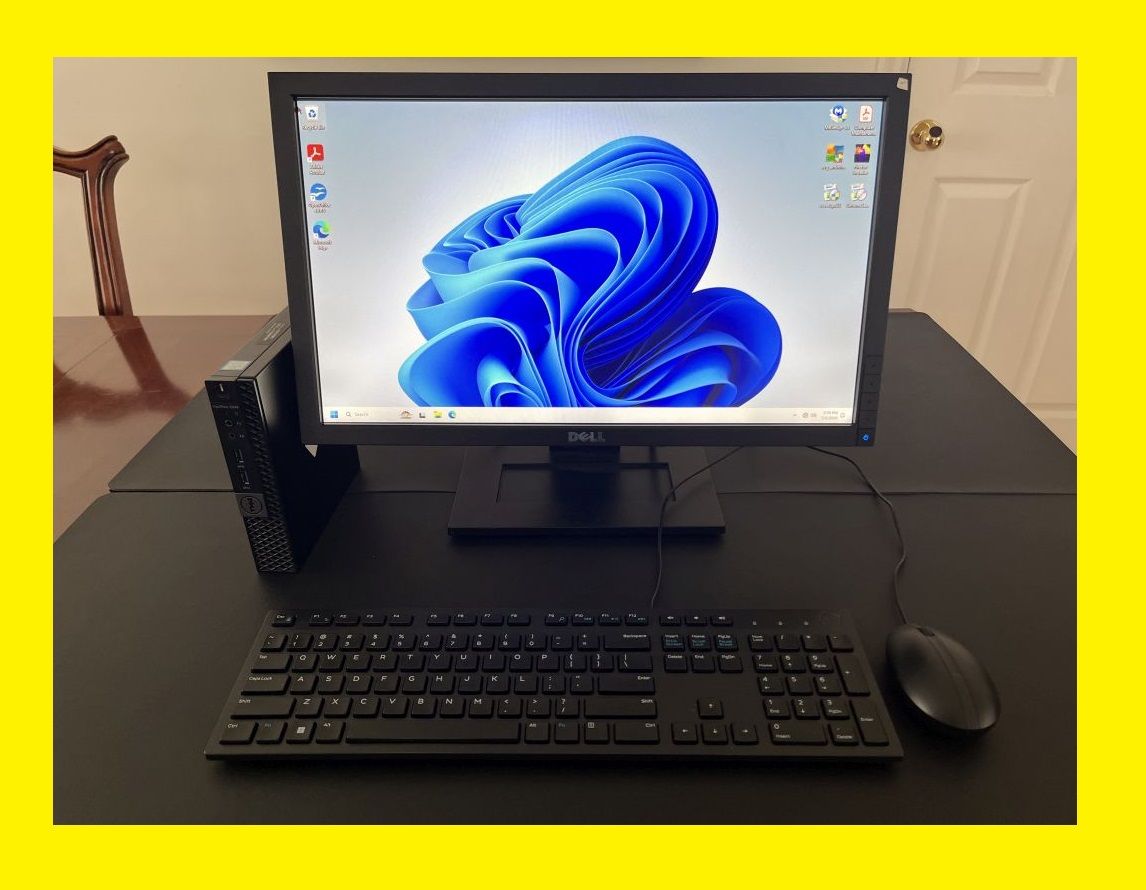 Dell i5-8500t @3.5GHz 256GB m.2 SSD 1TB HDD 16GB OptiPlex 3060 DM Mini Windows 11 Desktop Computer