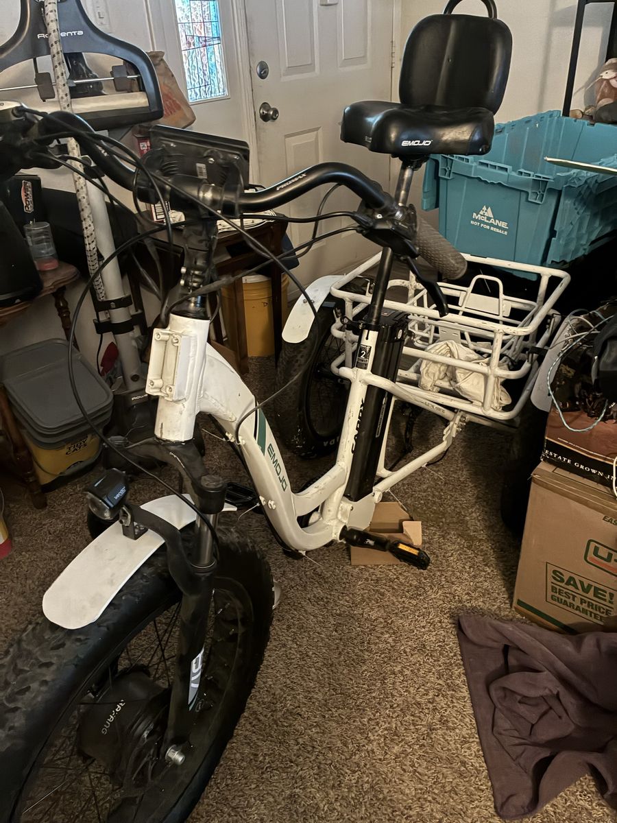 EMOJO Caddy Pro Electric Trike Fat Tire 24 inch 48V 500W E-Trike