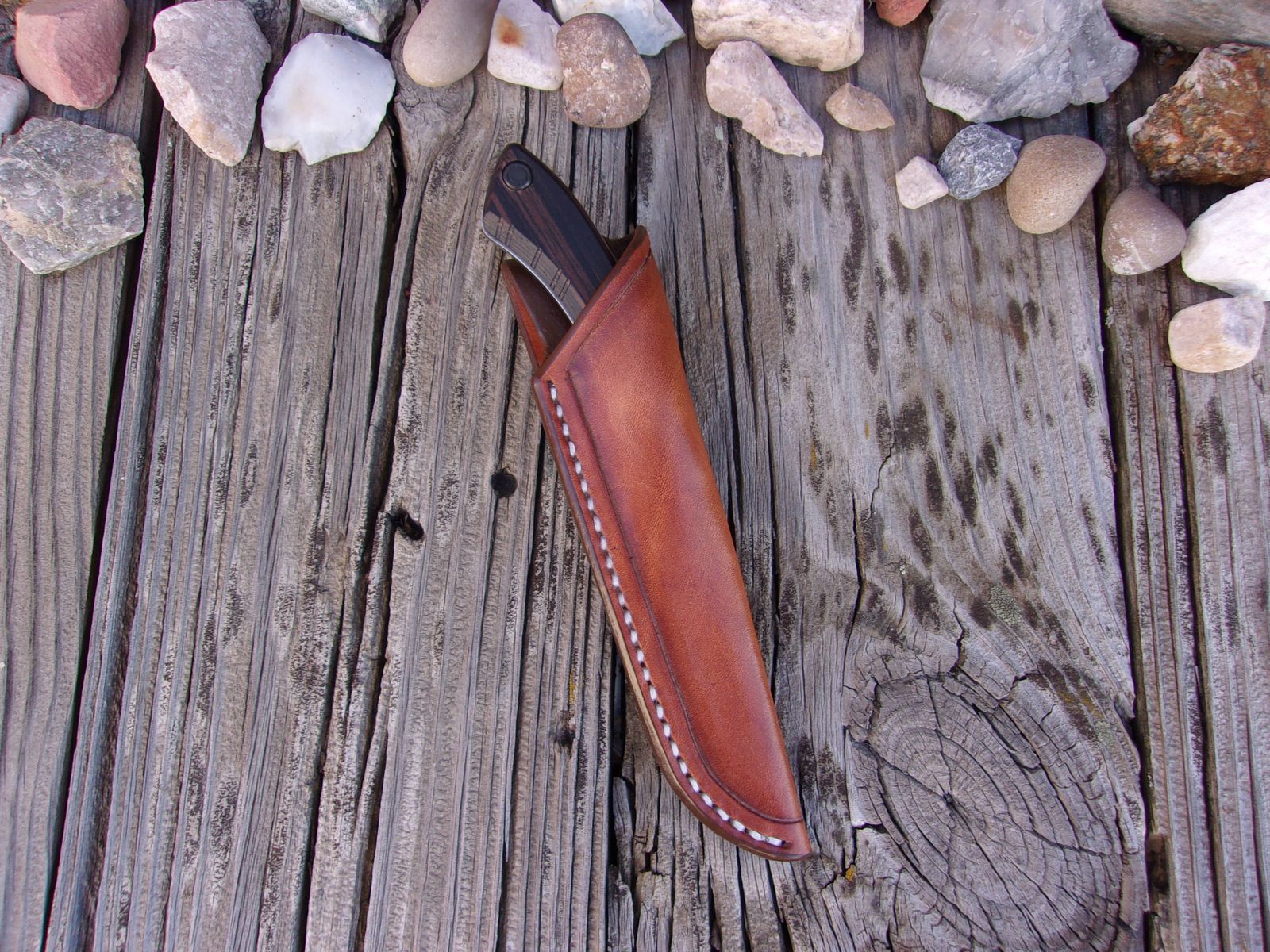 LF Custom Leather Pouch Sheath for the BUCK 538-539 Open Season Knife
