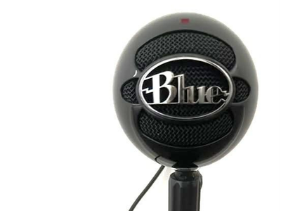 Blue Snowball USB Condenser Microphone - Black | Stand and Cable Included