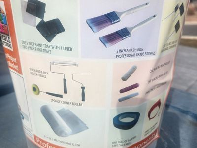 Painting components and paint kit