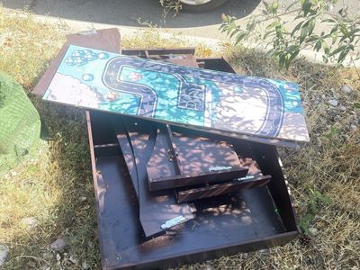 Free twin frame, train table, and cube organizer