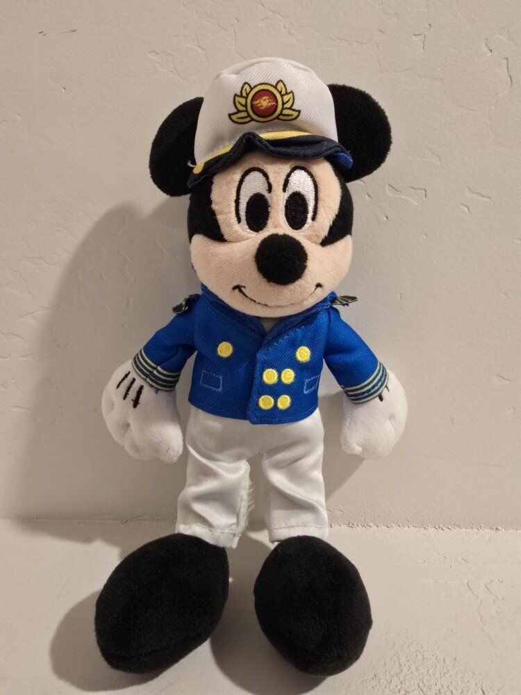 Disney Cruise Line 10" Plush Mickey Mouse Captain