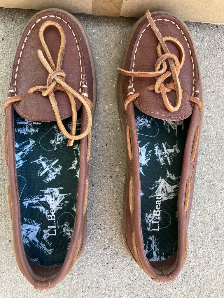 LL Bean Camp Moccasins Womens Size 8M