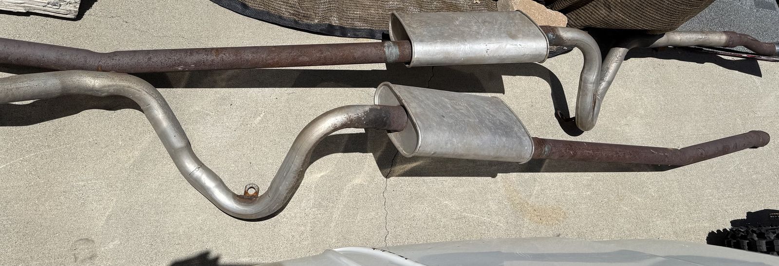 66 mustang exhaust
