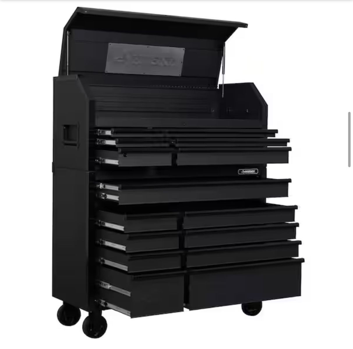 Heavy-Duty Rolling Tool Chest & Cabinet Combo - Black, Multi-Drawer Storage HUSKY