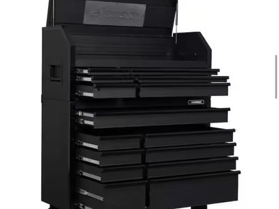 Heavy-Duty Rolling Tool Chest & Cabinet Combo - Black, Multi-Drawer Storage HUSKY