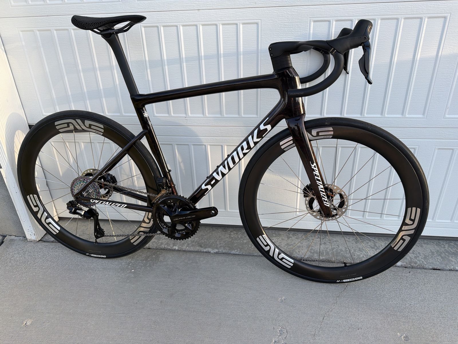 56cm 2025 specialized S-WORKS Tarmac sl8 Durace ENVE 4.5 pro wheels