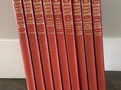 The Scribner Radio Music Library 9-Volume Vintage Hardcover Book Set (1946)