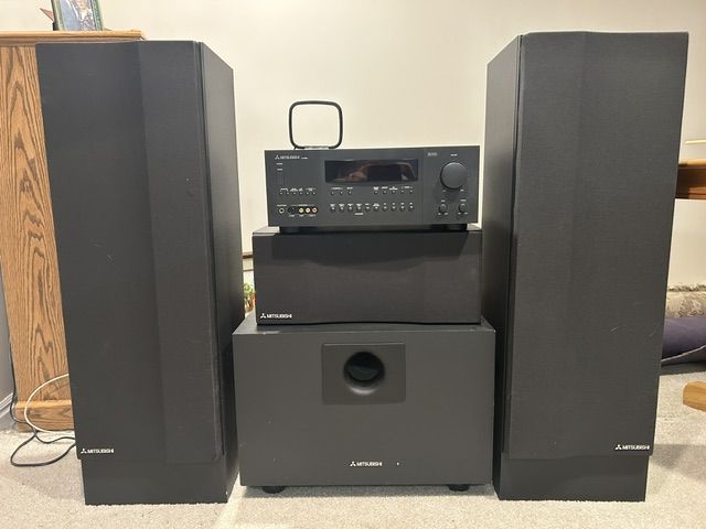 Mitsubishi surround receiver and speakers