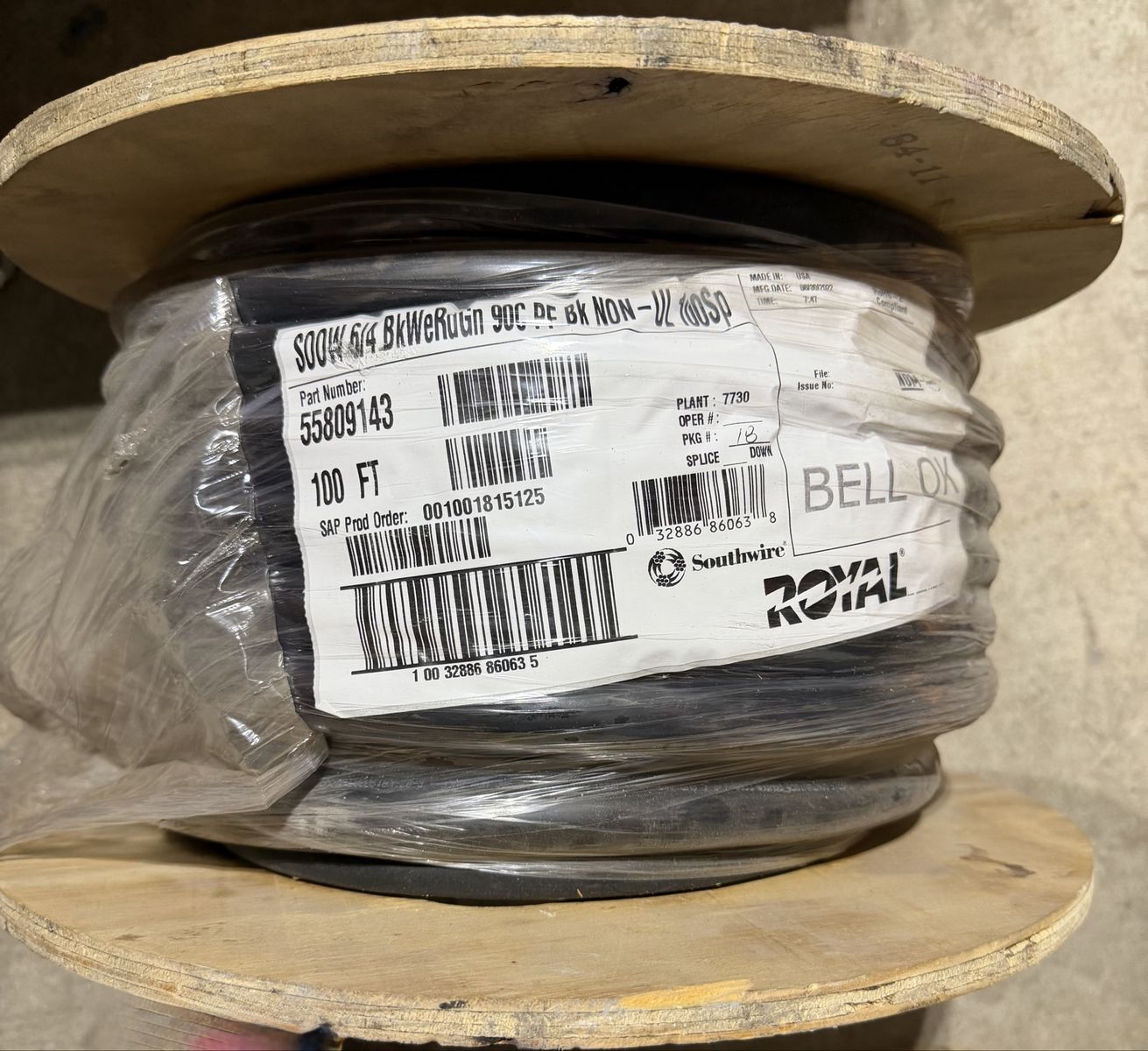 100ft Roll Of 6/4 Flexable Romex