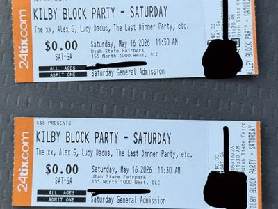 Kilby Saturday GA tickets