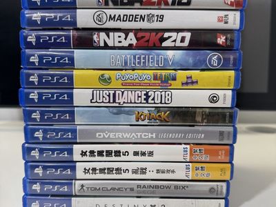 Ps4 / PlayStation 4 Games / Cleaned / $5 Each