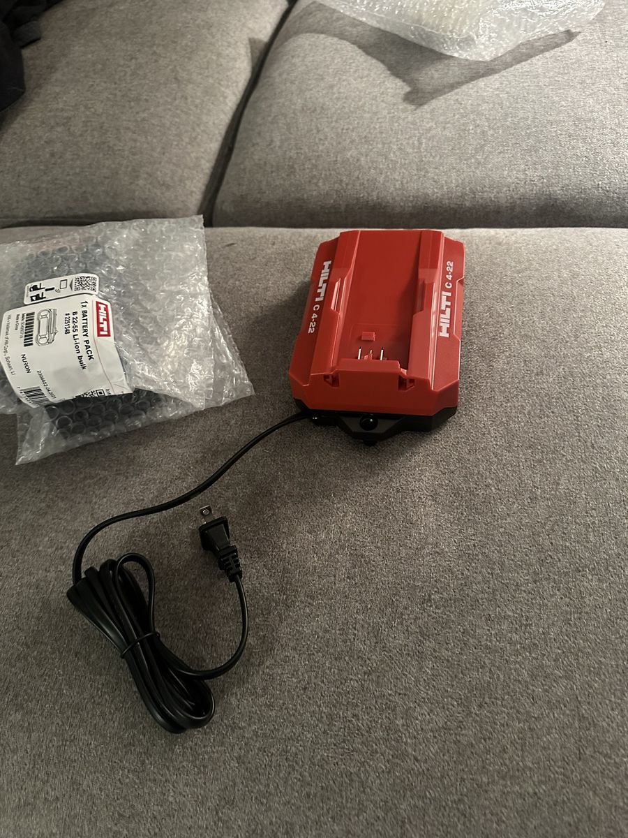 Hilti C 4-22 115V Battery Charger & B 22-55 Li-ion Battery Pack New Sealed