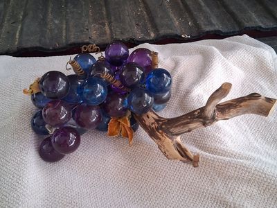 Mid-century lucite grapes