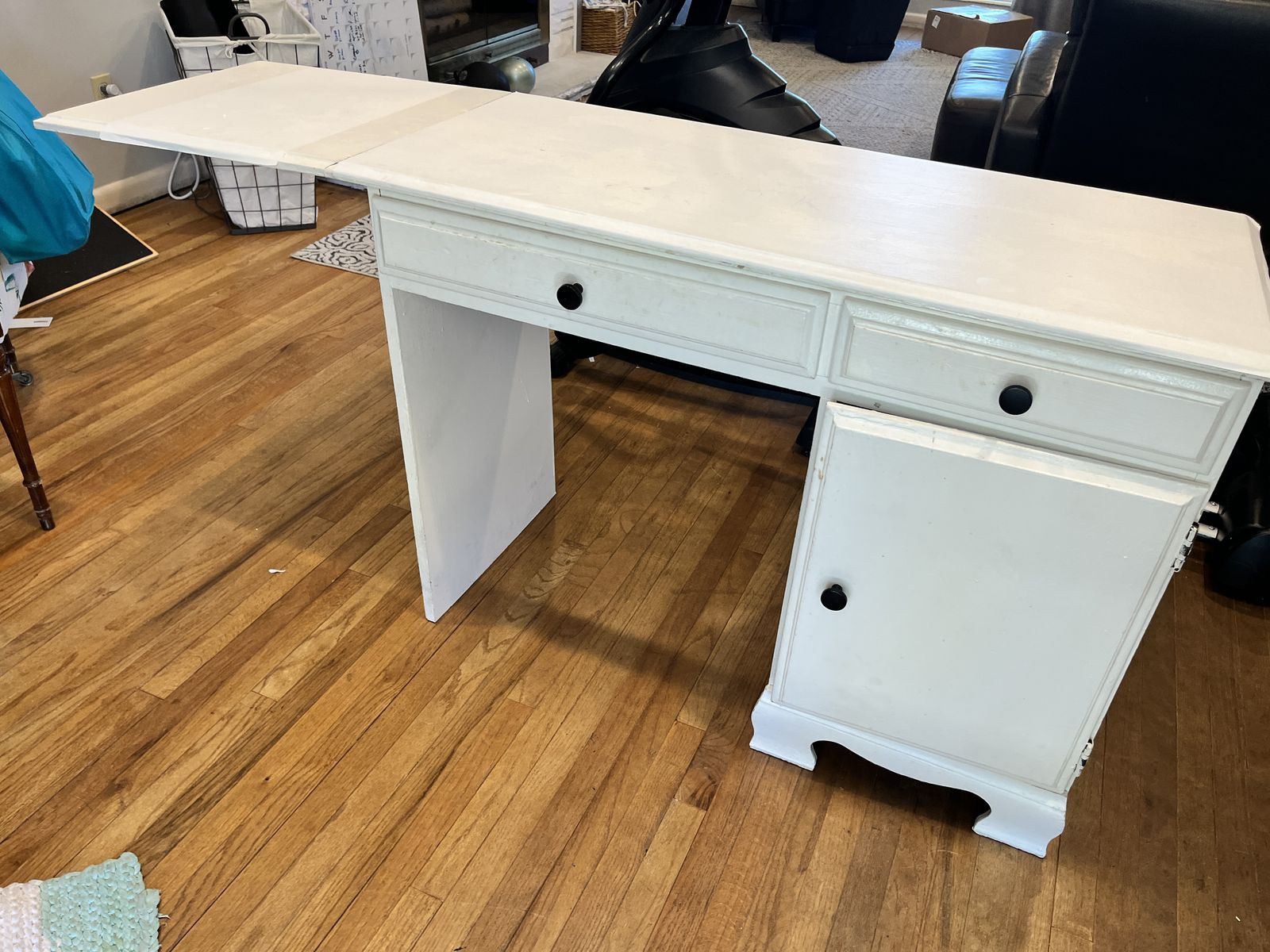 Small Solid Wood Expandable Desk / Sewing Desk / Craft Table