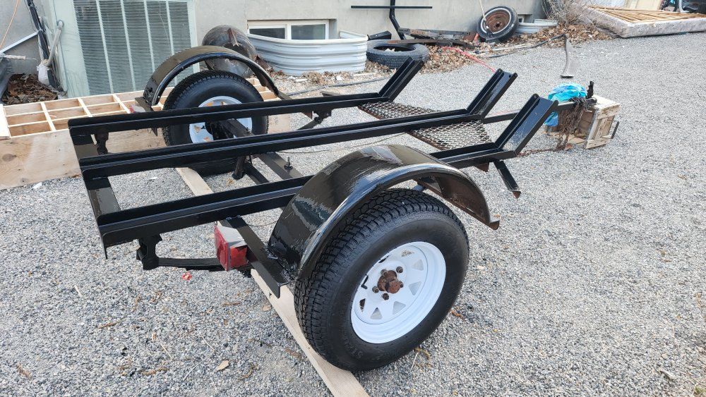 3 rail motorcycle trailer