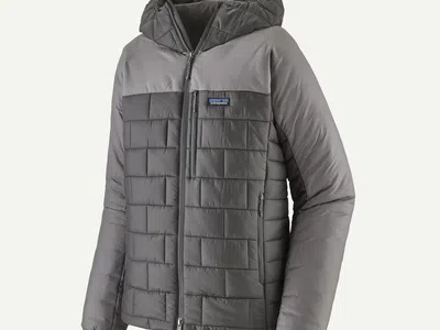 NWT Patagonia Hi-Loft Nano Puff Hoody Winter Down Coat Forge Grey - Men's Small & Medium