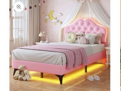 **Twin** Punk Upholstered Platform Bed Frame*