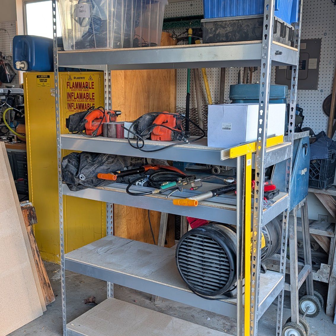 Garage shelving storage