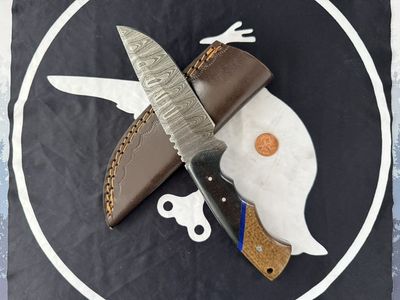 Handmade Damascus Hunting Knife